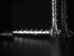 Janela de PVC de auto-aprietaje tornillos de hilo grueso plano sobre la cabeza de Csk con 4 pequeñas costillas